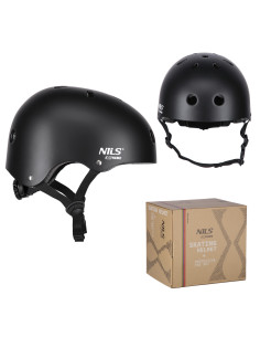 КАСКА С ПРОТЕКТОРИ КОМПЛЕКТ ЧЕРЕН РАЗМЕР S NILS EXTREME 2