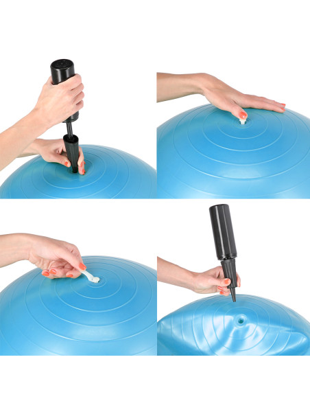 СИНЯ ГИМНАСТИЧЕСКА ТОПКА ФЪСТЪК HMS