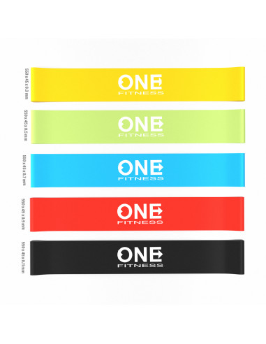 КОМПЛЕКТ05 ТЪНЪК КОМПЛЕКТ УСТОЙЧИВИ ЛЕНТИ ONE FITNESS