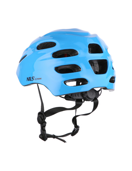 КОМПЛЕКТ С КАСКА И ПРОТЕКТОРИ СИНИ РАЗМЕР S NILS EXTREME
