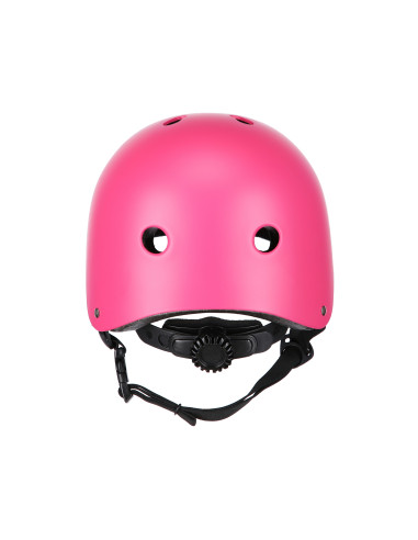 КАСКА С ПРОТЕКТОРИ КОМПЛЕКТ РОЗОВ РАЗМЕР M NILS EXTREME