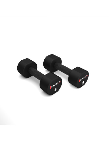 2 х 3 кг полиуретанови дъмбели TPU HMS