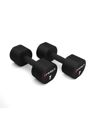2 х 7 кг полиуретанови дъмбели TPU HMS