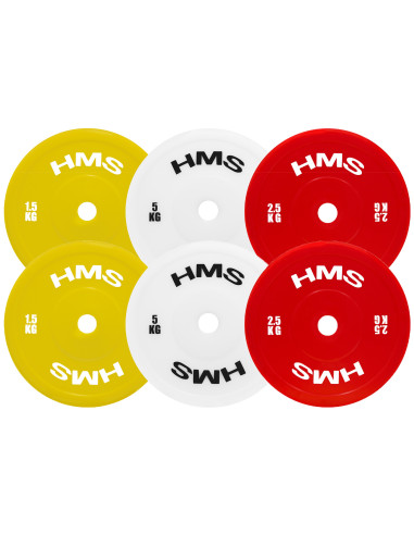 (2 X 5,0 KG) ТЕХНИЧЕСКА ОЛИМПИЙСКА ПЛОЧКА PE БЯЛА 2 X 5,0 KG HMS