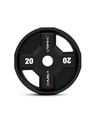 ОЛИМПИЙСКА ПЛОЧКА ЗА ТЕЖЕСТИ ПОЛИУРЕТАН CPU 20 KG HMS