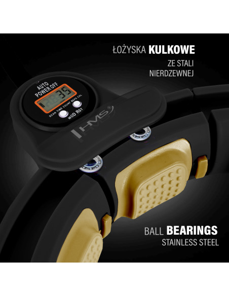 НОВ ХУЛА ХУП ЧЕРЕН/ЗЛАТЕН С МАГНИТИ, ТЕГЛО И БРОЯЧ HMS