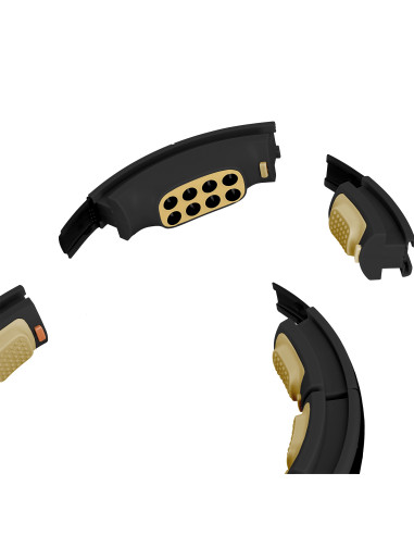 НОВ ХУЛА ХУП ЧЕРЕН/ЗЛАТЕН С МАГНИТИ, ТЕГЛО И БРОЯЧ HMS