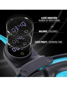 ХУЛА ХОП ЧЕРЕН/ТЮРКОАЗЕН С МАГНИТИ, ТЕЖЕСТ И БРОЯЧ HMS 2