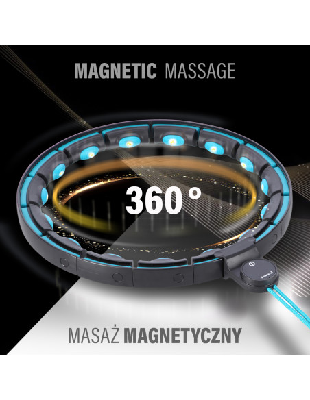 ОБЪЧЪЛ МАГНИТЕН ЧЕРЕН/ТЮРКОАЗЕН HHM17 С КОНТРА HMS + ТЪНСЪК КОЛАН BR163 ЧЕРВЕН