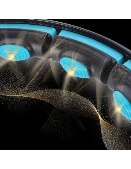 ОБЪЧЪЛ МАГНИТЕН ЧЕРЕН/ТЮРКОАЗЕН HHM17 С КОНТРА HMS + ТЪНСЪК КОЛАН BR163 ЧЕРВЕН