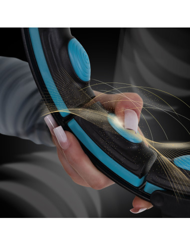 ОБЪЧЪЛ МАГНИТЕН ЧЕРЕН/ТЮРКОАЗЕН HHM17 С КОНТРА HMS + ТЪНСЪК КОЛАН BR163 ЧЕРВЕН