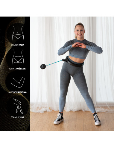 ОБЪЧЪЛ МАГНИТЕН ЧЕРЕН/ТЮРКОАЗЕН HHM17 С КОНТРА HMS + ТЪНСЪК КОЛАН BR163 ЧЕРВЕН