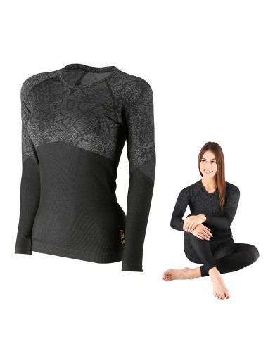 ФУНКЦИОНАЛНА РИЗА ЧЕРНА ДАМСКА С/М РОЗОВА НИЛС