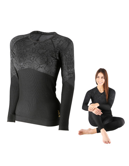 ФУНКЦИОНАЛНА РИЗА ЧЕРНА ДАМСКА С/М РОЗОВА НИЛС