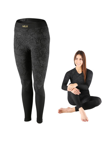 ФУНКЦИОНАЛЕН ПАНТАЛОН ЧЕРЕН ДАМСКИ С/М РОЗОВ НИЛС