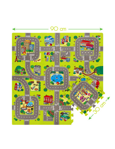 ДЕТСКИ ПЪЗЕЛ ПЪЗЕЛ КОЛИ 9 ЧАСТИ 90×90 СМ NILS FUN