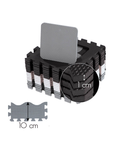 ДЕТСКА ПЪЗЕЛ ПЪЗЕЛ ПЪЗЕЛ СИВА 36 ЧАСТИ 140×140 СМ NILS FUN