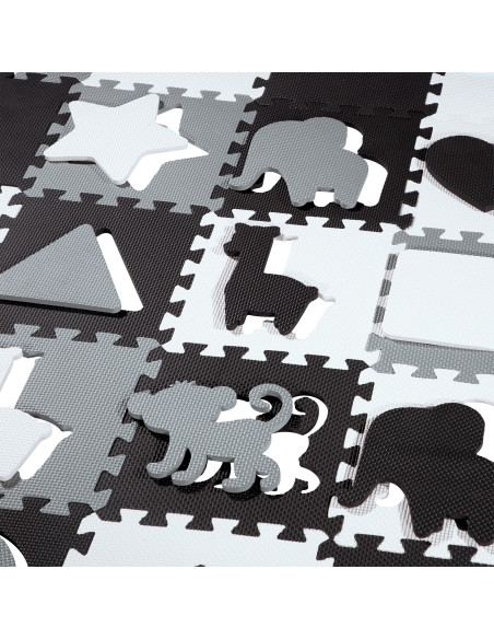 ДЕТСКА ПЪЗЕЛ ПЪЗЕЛ ПЪЗЕЛ СИВА 36 ЧАСТИ 140×140 СМ NILS FUN