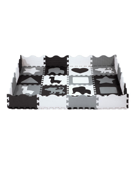 ДЕТСКА ПЪЗЕЛ ПЪЗЕЛ ПЪЗЕЛ СИВА 36 ЧАСТИ 140×140 СМ NILS FUN