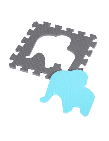 ДЕТСКА ПОДЛОЖКА ПЪЗЕЛ ПЪЗЕЛ МИНТА 36 ЧАСТИ 140×140 СМ NILS FUN