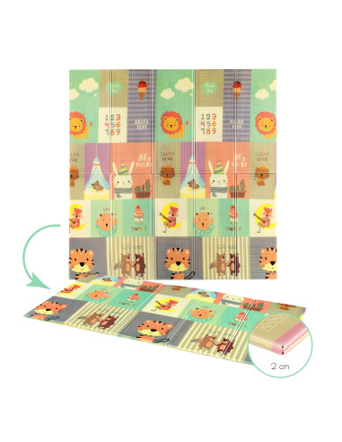 СГЪВАЕМА ПОСТИЛКА ЗА ДЕТСКО ZOO 195×180 СМ NILS FUN