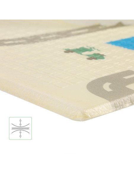 Детска постелка сгъваема град 195х180см Nils Fun