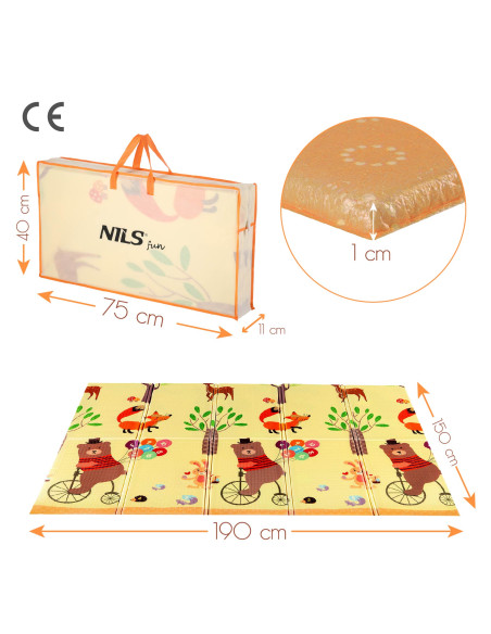 СГЪВАЕМА ДЕТСКА ПОСТИЛКА FOREST 190×150 СМ NILS FUN