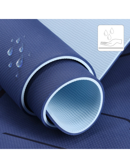 ПОСТИЛКА ЗА ЙОГА TPE ТЪМНО СИН HMS