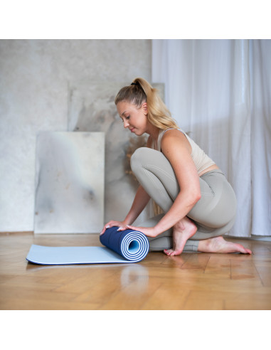 ПОСТИЛКА ЗА ЙОГА TPE ТЪМНО СИН HMS