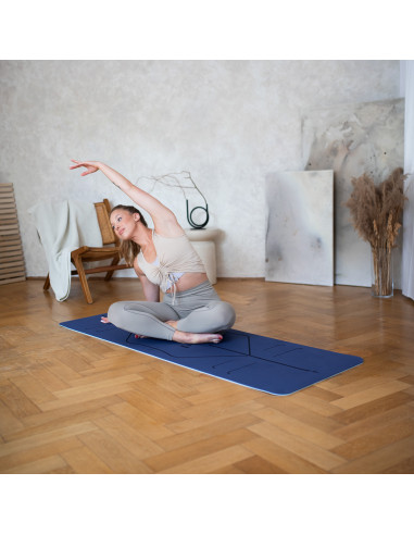 ПОСТИЛКА ЗА ЙОГА TPE ТЪМНО СИН HMS