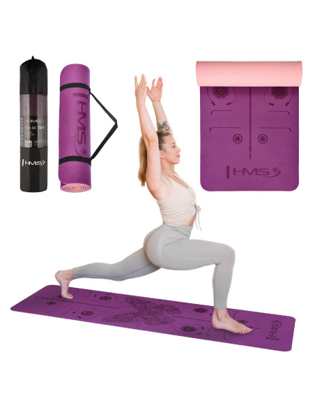 ПОСТИЛКА ЗА ЙОГА TPE VIOLET HMS