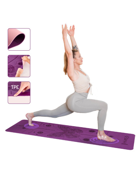 ПОСТИЛКА ЗА ЙОГА TPE VIOLET HMS