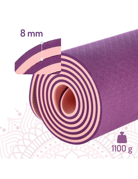ПОСТИЛКА ЗА ЙОГА TPE VIOLET HMS