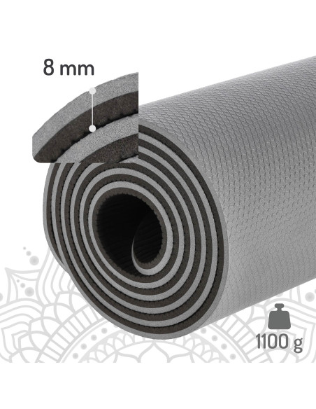 ПОСТЪЛКА ЗА ЙОГА TPE СИВА HMS