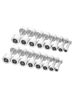 Дъмбели CHD 2 x 1–8 кг (72 кг) + стойка STR36 HMS