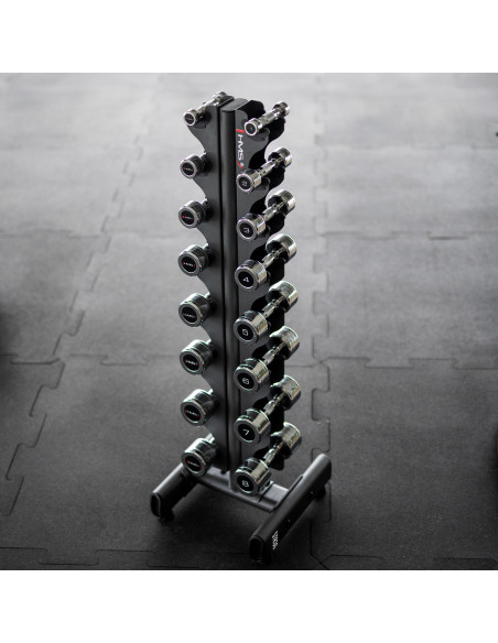 Дъмбели CHD 2 x 1–8 кг (72 кг) + стойка STR36 HMS