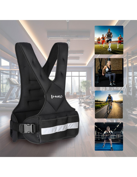 ЖИЛЕТКА С РЕГУЛИРАНЕ НА ТЕЖЕСТИ 9 КГ HMS