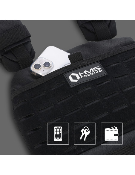 ТАКТИЧЕСКА ЖИЛЕТКА С РЕГУЛИРАНЕ НА ТЕГЛОТО 6,5 KG HMS PREMIUM