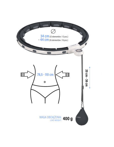 ХУЛА ХУП ЧЕРЕН С МАГНИТ, ТЕЖЕСТ И БРОЯЧ HMS