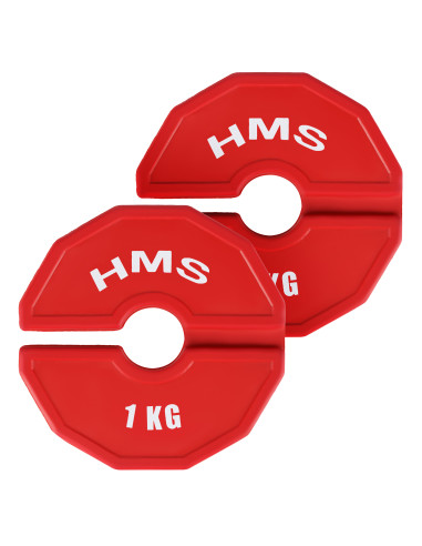 (2 x 1 kg) скоба тежест за силови и фитнес уреди 2 x 1 kg HMS