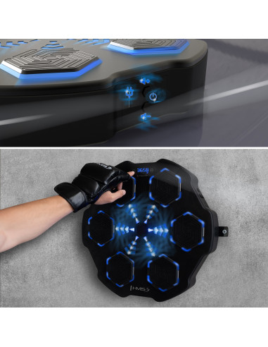 ЕЛЕКТРОНЕН БОКС СТЕНА BLUETOOTH С МУЗИКА И РЪКАВИЦИ HMS