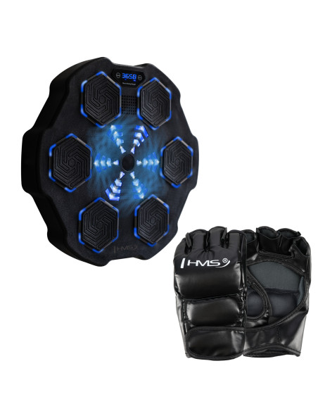 ЕЛЕКТРОНЕН БОКС СТЕНА BLUETOOTH С МУЗИКА И РЪКАВИЦИ HMS