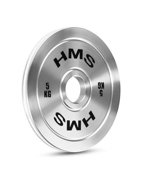 КАЛИБРИРАНА ОЛИМПИЙСКА СТОМАНЕНА ТЕЖЕСТ ПЛОЧА 5 KG HMS