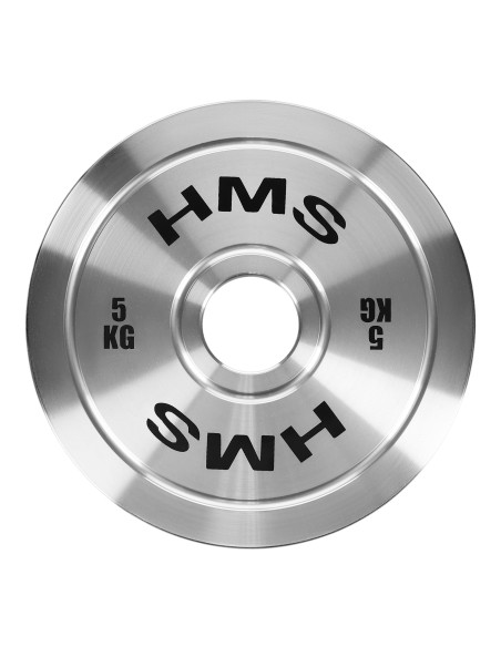 КАЛИБРИРАНА ОЛИМПИЙСКА СТОМАНЕНА ТЕЖЕСТ ПЛОЧА 5 KG HMS