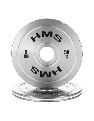 КАЛИБРИРАНА ОЛИМПИЙСКА СТОМАНЕНА ТЕЖЕСТ ПЛОЧА 5 KG HMS