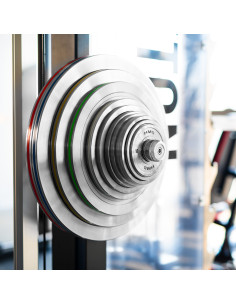 Комплект калибрирани олимпийски стоманени тежести 2 x 1,5–5,0 kg (22 kg) HMS 2