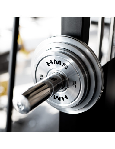 Комплект калибрирани олимпийски стоманени тежести 2 x 1,5–5,0 kg (22 kg) HMS