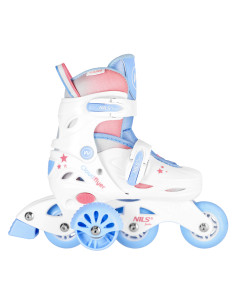 КЪНКИ 3 В 1 ТРИ СТЪПКИ С РОЛЕРКИ БЯЛ РАЗМЕР. S (30-33) NILS FUN