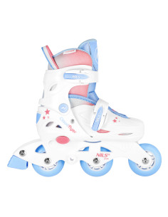 КЪНКИ 3 В 1 ТРИ СТЪПКИ С РОЛЕРКИ БЯЛ РАЗМЕР. S (30-33) NILS FUN 2