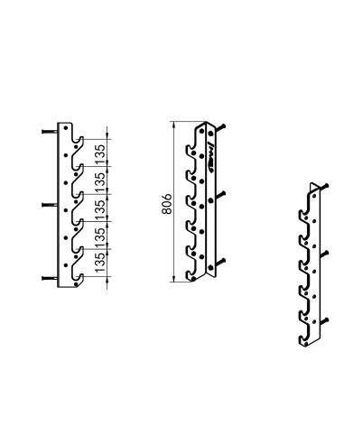СТОНЖА ЗА СТЕНА ЗА ОЛИМПИЙСКИ ЩАНГИ COMMERCIAL HMS